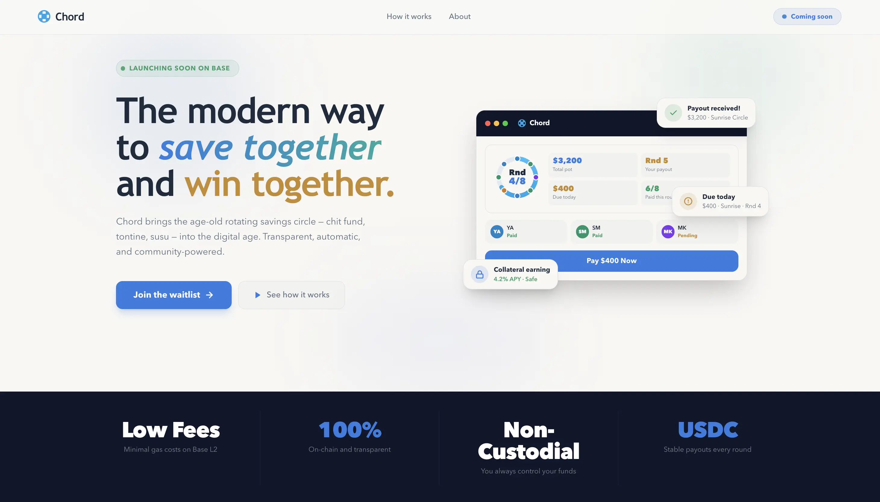 Chord Finance website preview